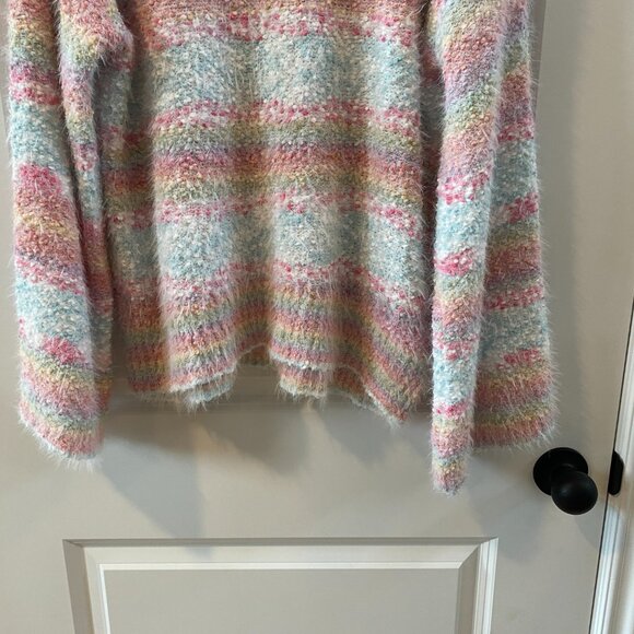 Pink Lily Multicolor Pastel Sweater Size M/L - Picture 4 of 9